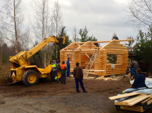 Hirsityöt loppusuoralla.